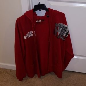 Polo Jeans Company Red Zip up Hoodie